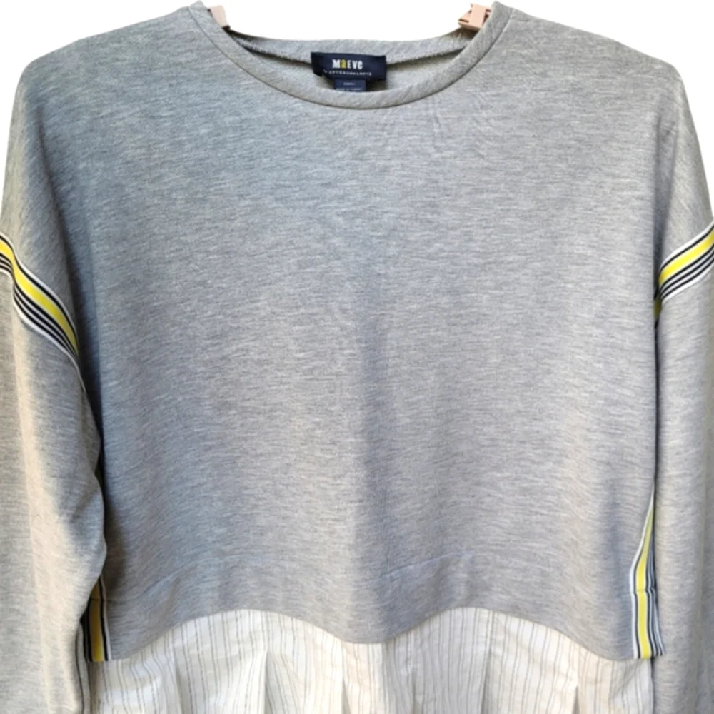 Maeve Stripe Tape Twofer Blouse Size XS - Picture 4 of 14